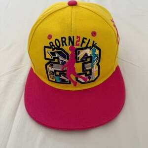 Born Fly Born 2 Fly 23 Legend Snapback Hat Yellow Pink